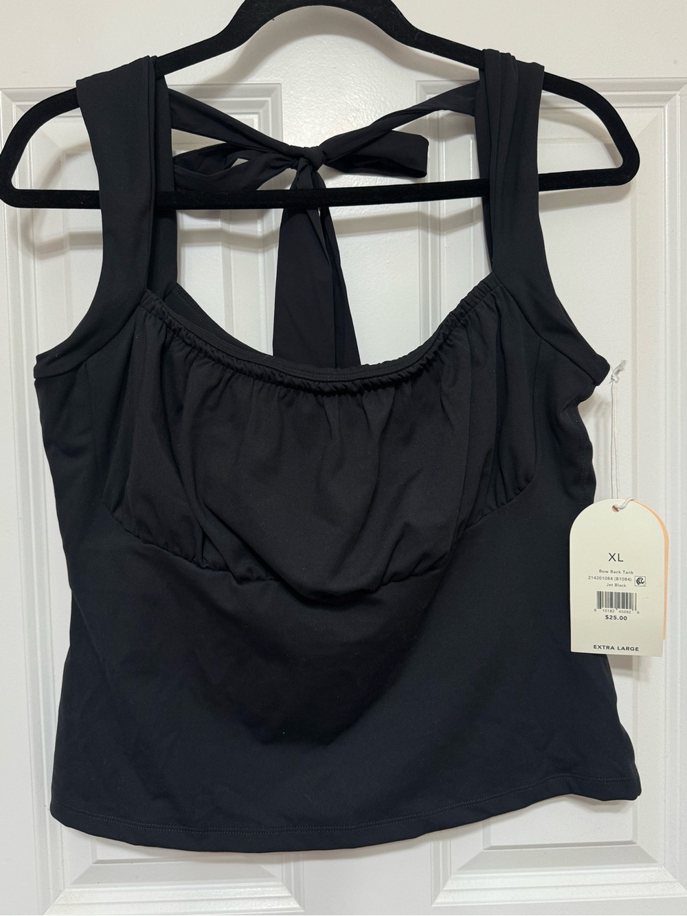 Blogilates Bow Back Tank Top  Active Jet Black XL